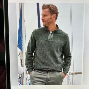Tommy Bahama Tidemark 1/4 Zip Pullover Sweater XL Tall